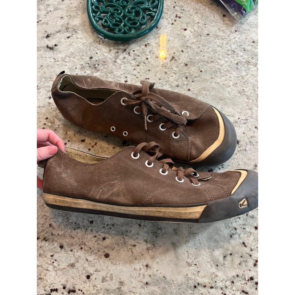 Keen Coronado Mens 14 Brown Suede Low Top Sneakers Rubber Toe Cap 1366-SHTK